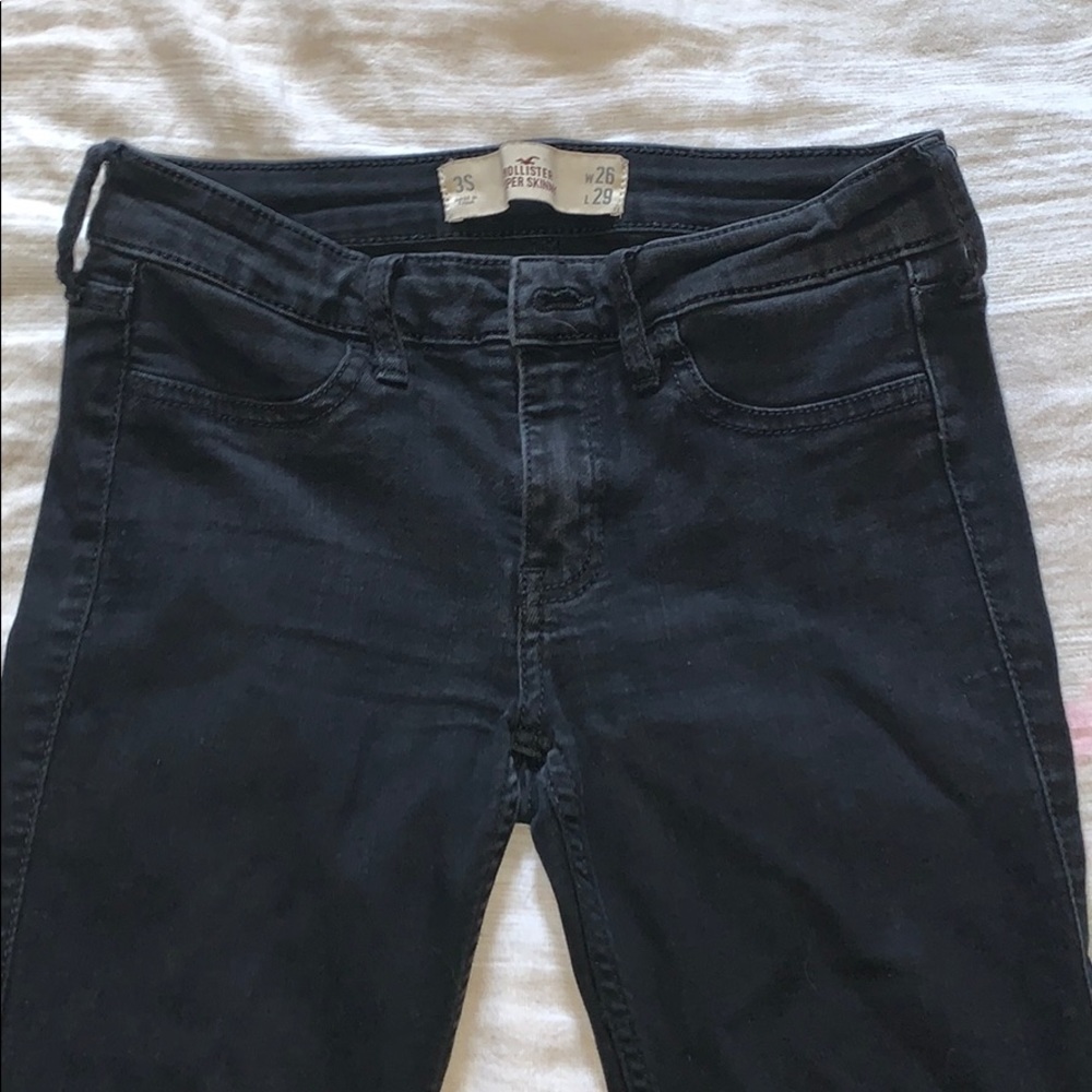 Hollister black skinny jeans size 26